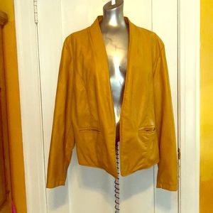 Ashley Stewart mustard colored jacket size 20
